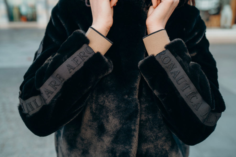 Blouson fausse fourrure photo