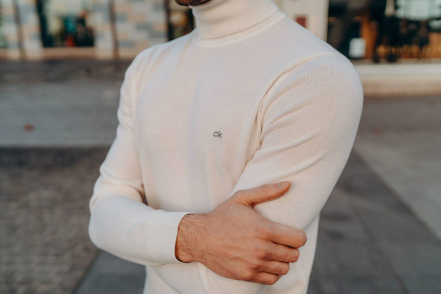 Pull col roulé photo