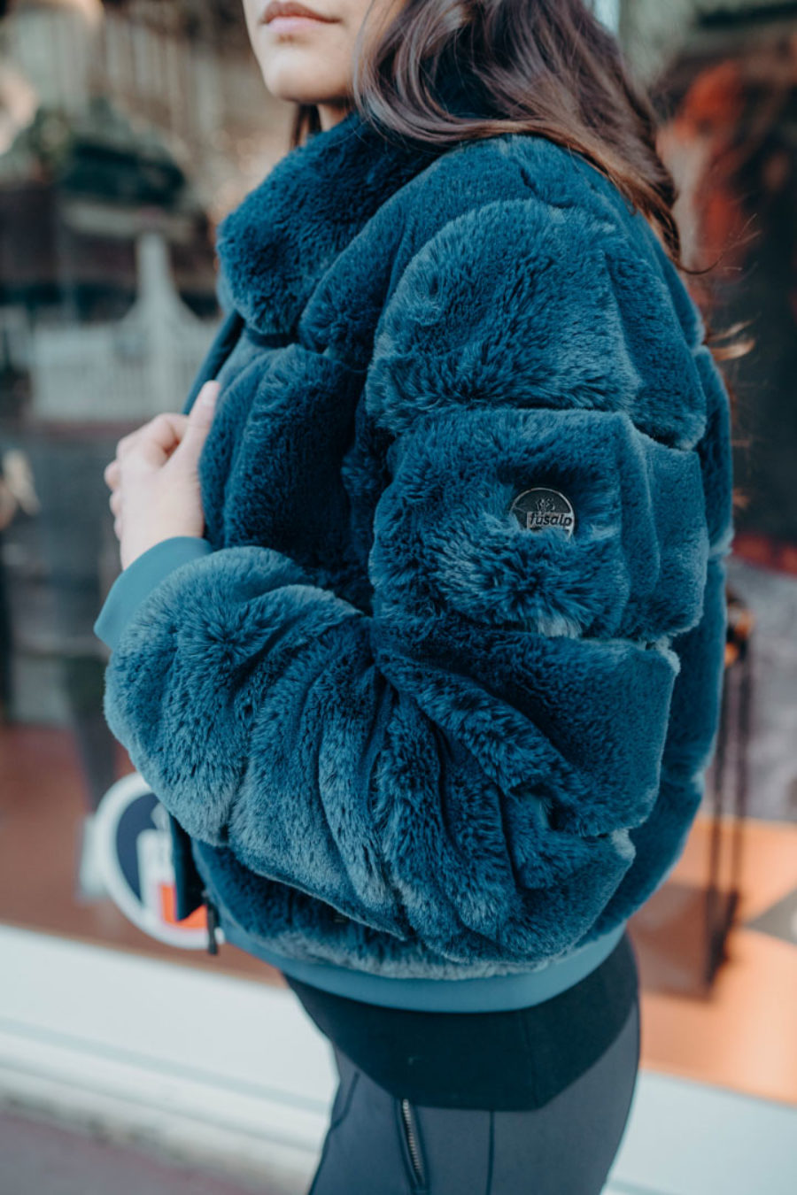 Blouson fausse fourrure photo