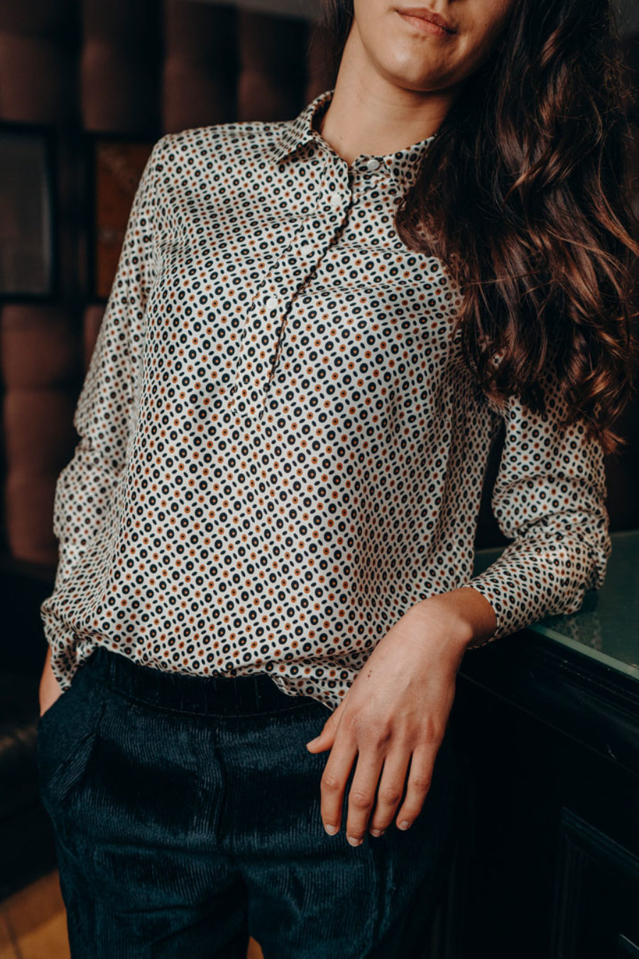 Chemise à motifs photo