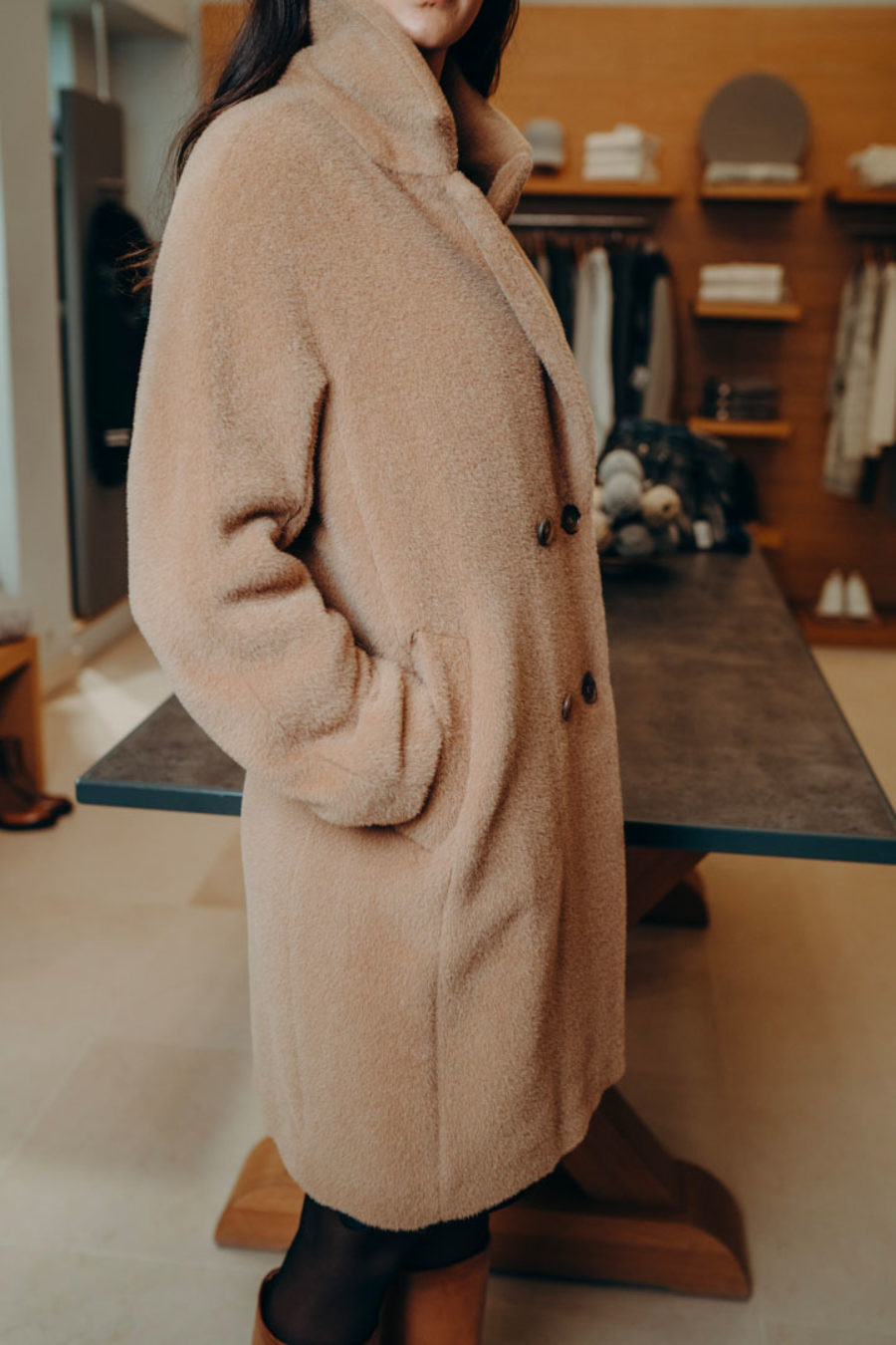 Manteau long photo