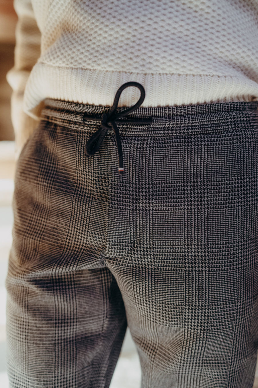 Pantalon avec ceinture à nouer photo