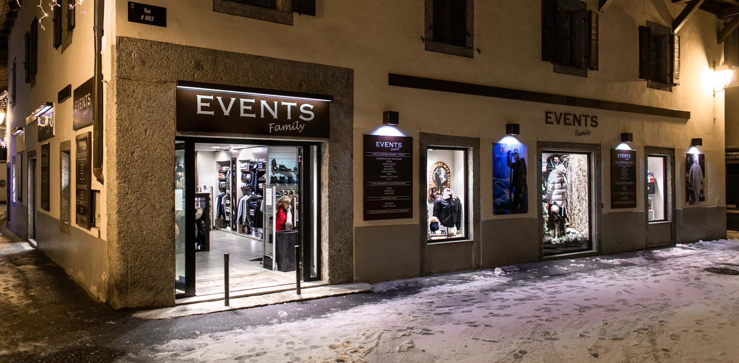 Events family megève vitrine et ambiance 30 min