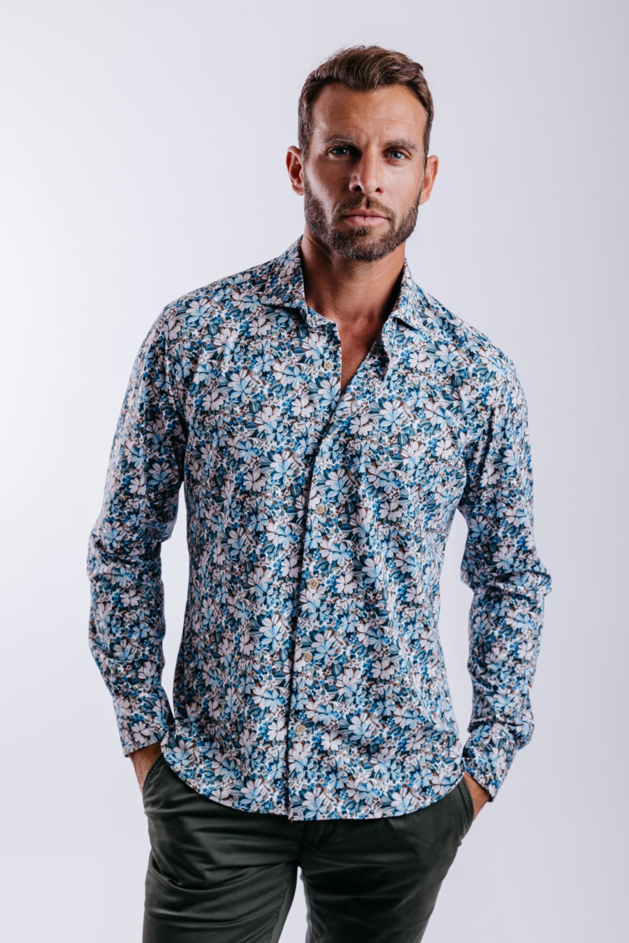 Chemise imprimée fleurs photo